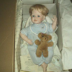 Vintage Lenox Patrick's Lullaby Porcelain Musical Doll 1991 w/ Original Box